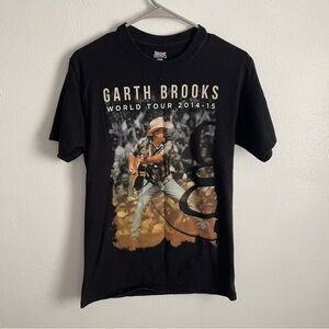 Hanes Garth brooks world tour 2014-2015 tee shirt sleeve size small